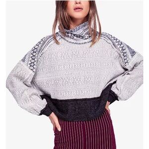 Free People We The Free At The Lodge Turtleneck Sweater Size XS